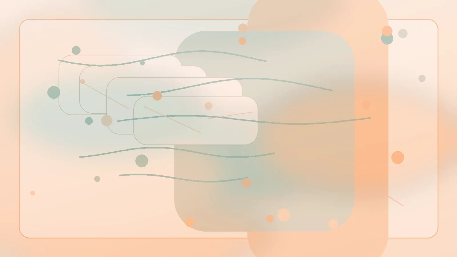 Ilustração editorial da campanha Fevereiro Laranja com elementos abstratos de saúde pública.