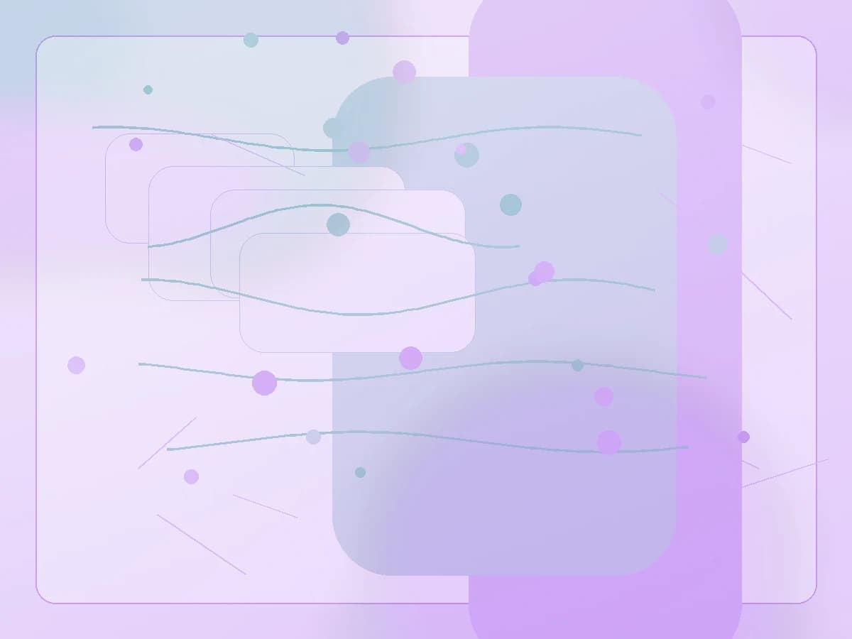 Ilustração editorial da campanha Maio Roxo com elementos abstratos de saúde pública.