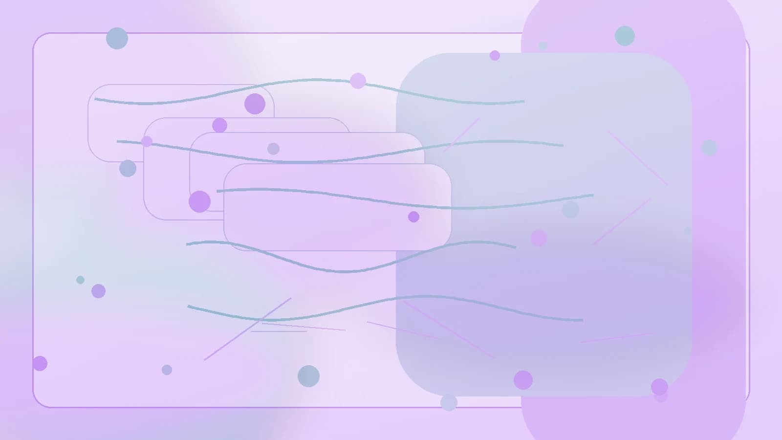 Ilustração editorial da campanha Maio Roxo com elementos abstratos de saúde pública.