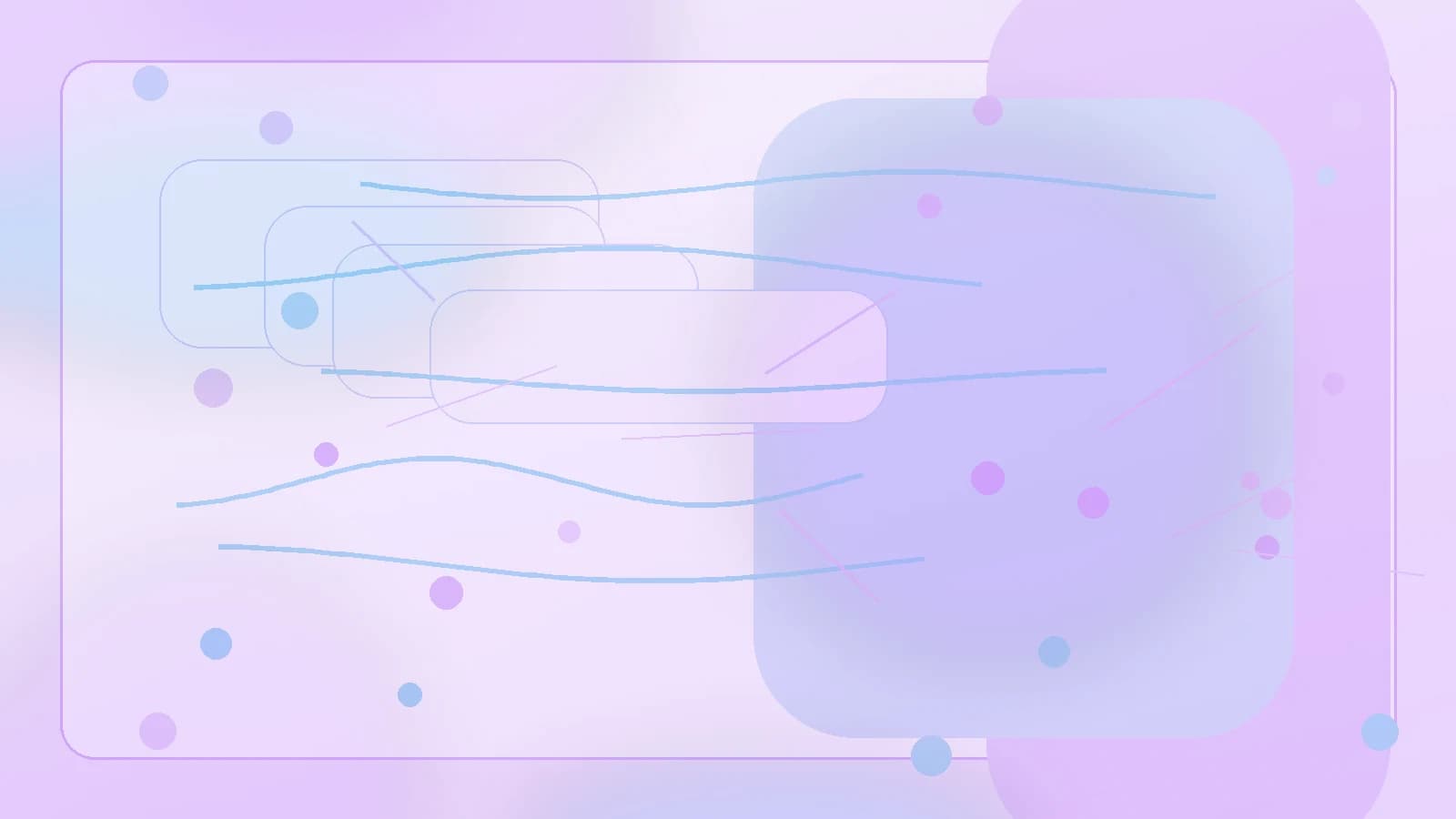 Ilustração editorial da campanha Março Lilás com elementos abstratos de saúde pública.